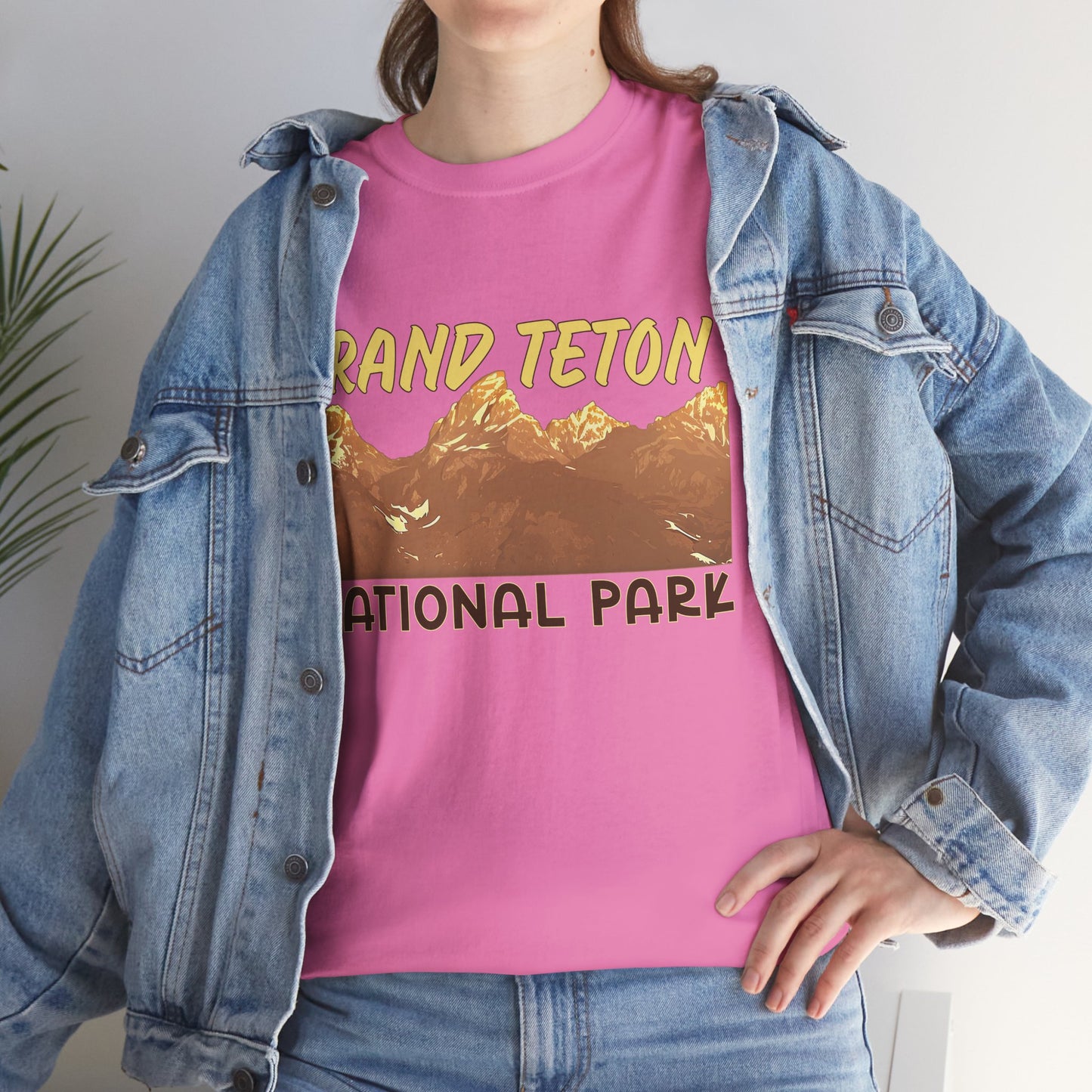 Grand Teton National Park Unisex Heavy 100% Cotton Tee