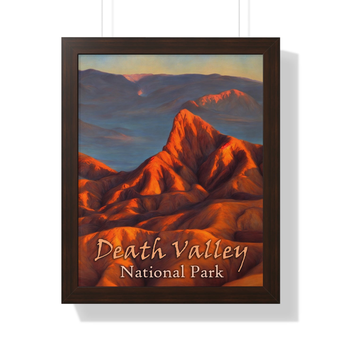 Death Valley National Park's Zabriskie Point Framed Poster
