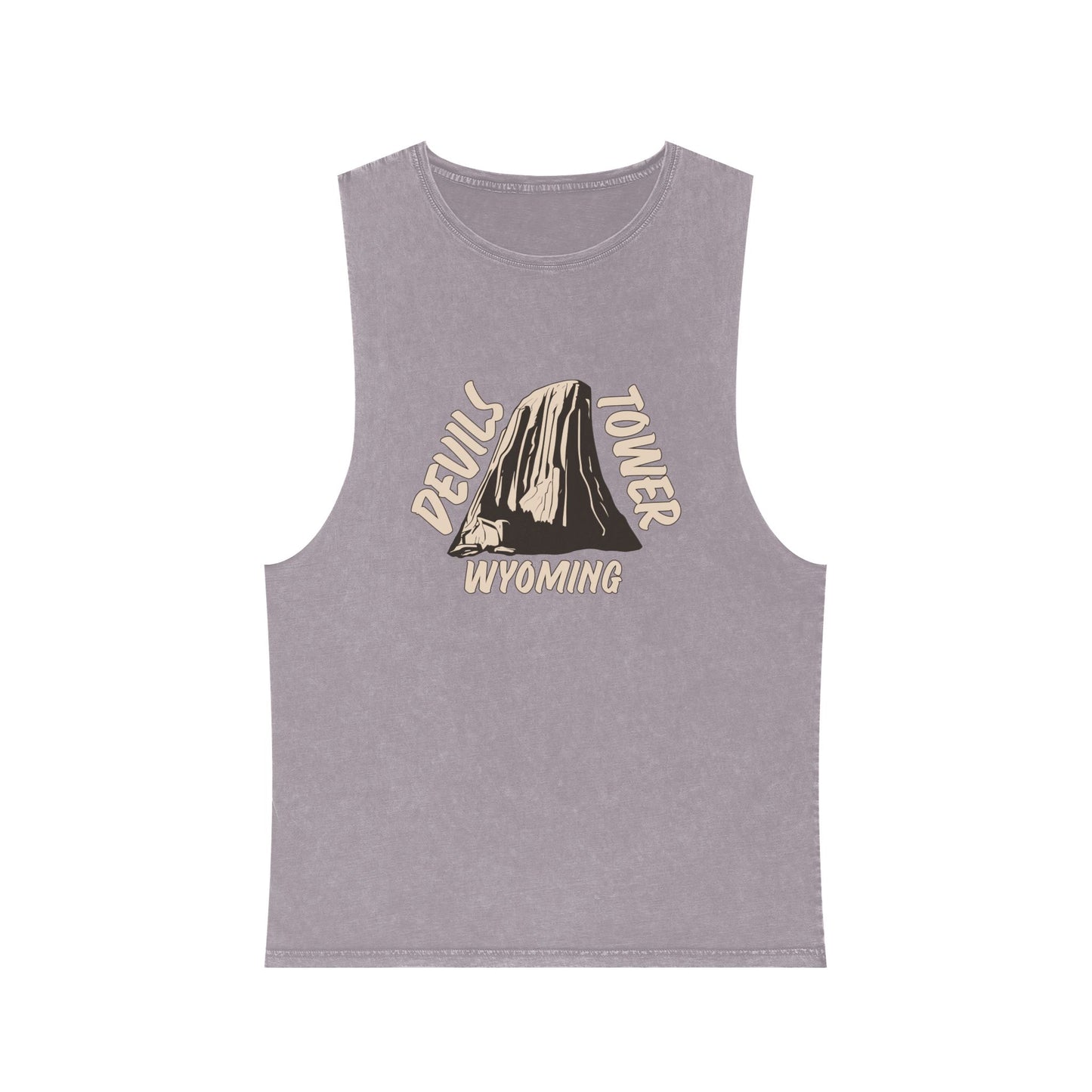Devils Tower Unisex Stonewash Tank Top