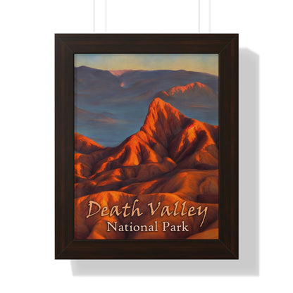 Death Valley National Park's Zabriskie Point Framed Poster