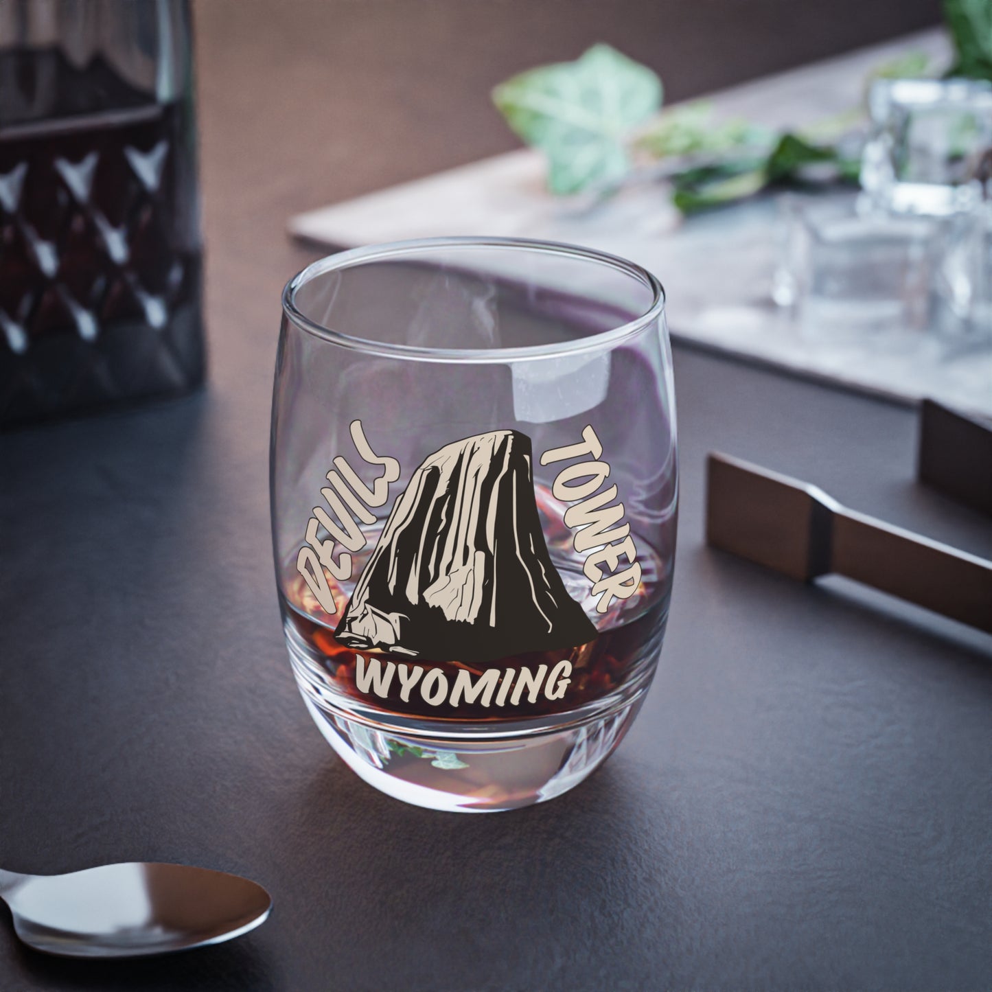 Devils Tower Whiskey Glass