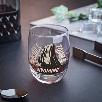 Devils Tower Whiskey Glass