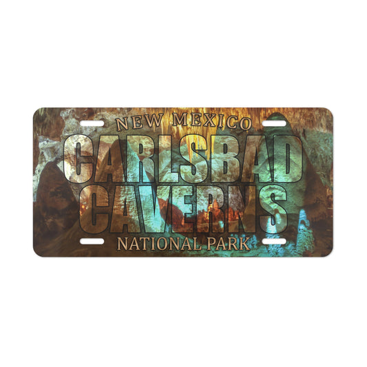 Carlsbad Caverns Custom License Plate