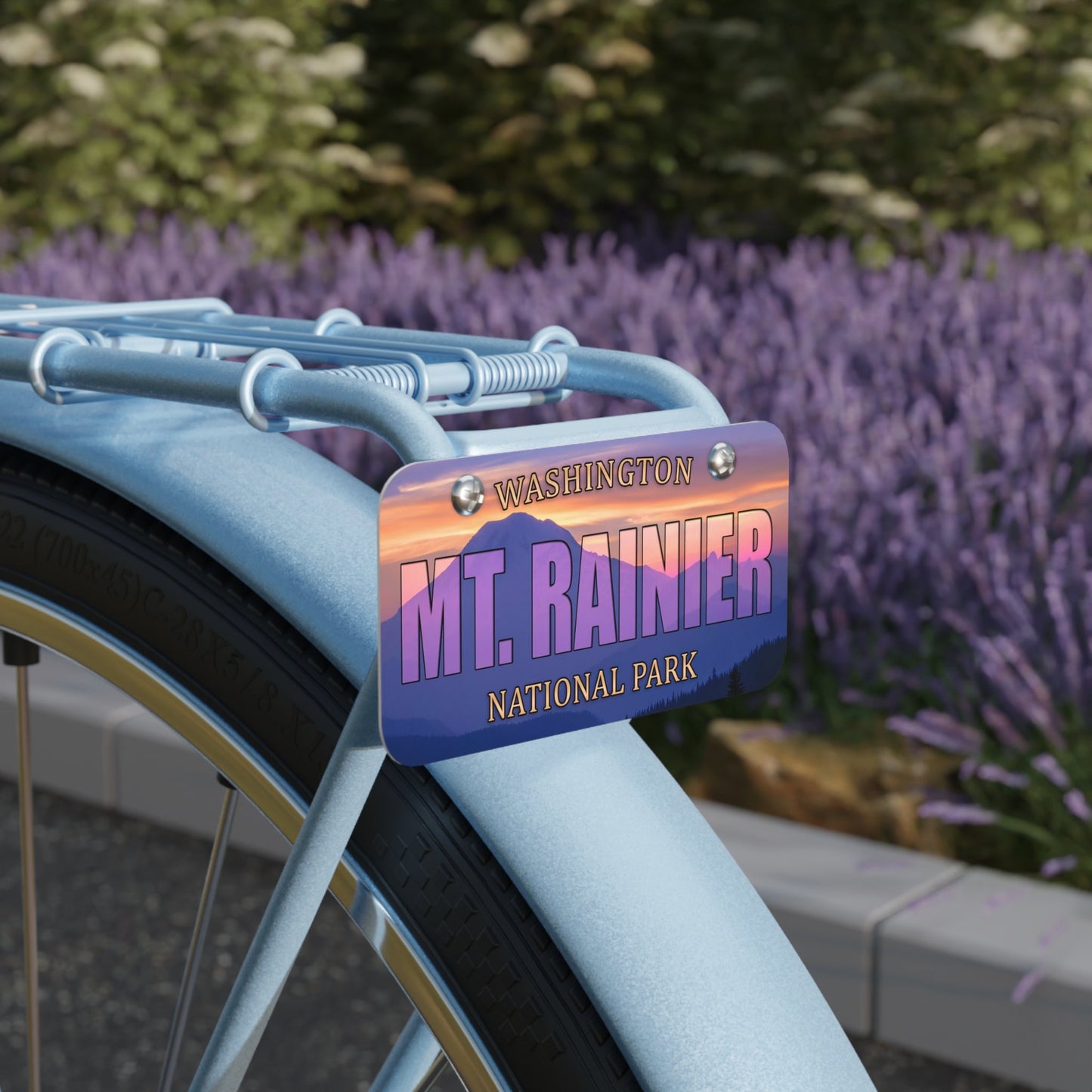Mount Rainier National Park Custom License Plate