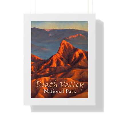 Death Valley National Park's Zabriskie Point Framed Poster