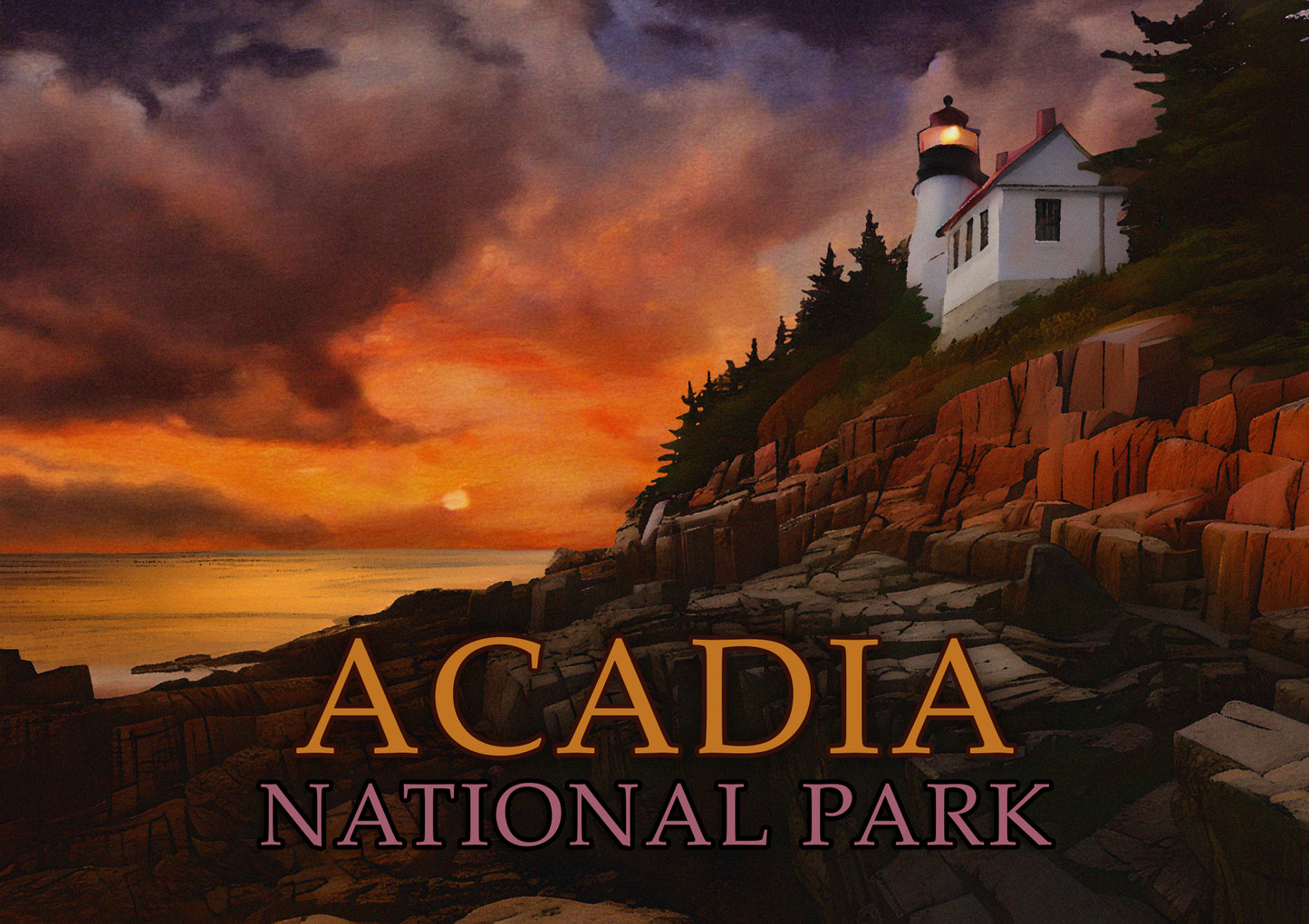 Acadia National Park Greeting Cards