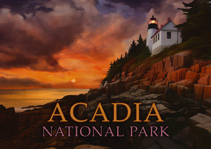 Acadia National Park Greeting Cards