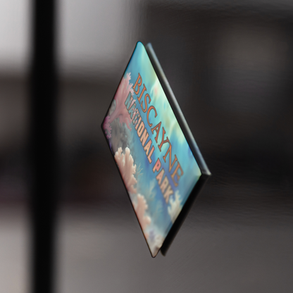 Biscayne_National_Park_Refrigerator_Magn_RectangleButtonMagnet_H_BlackFridge_Mockup.png