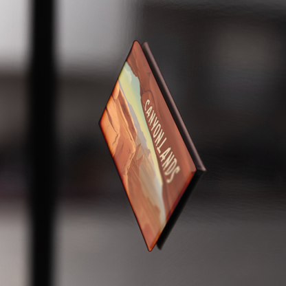Canyonlands_National_Park_Refrigerator_M_RectangleButtonMagnet_H_BlackFridge_Mockup.png