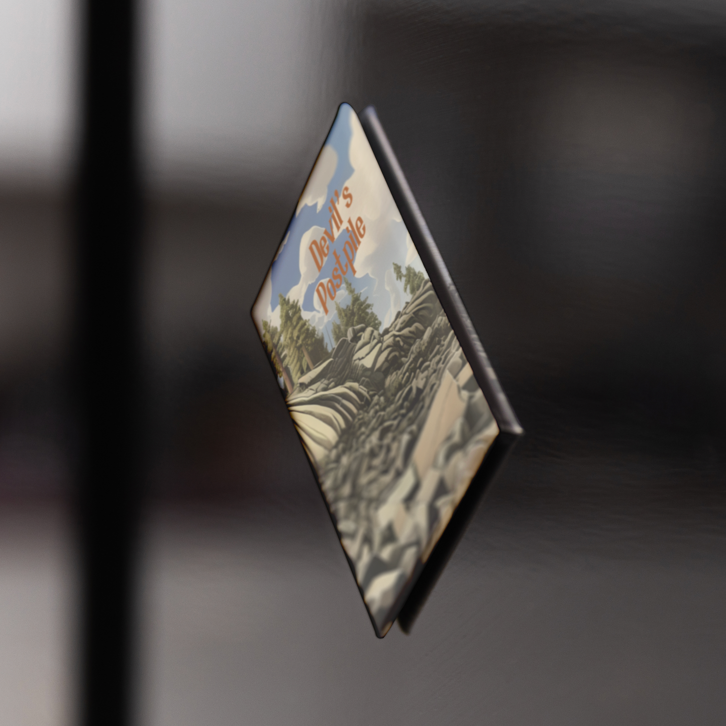 Devils_Postpile_National_Monument_Refri_RectangleButtonMagnet_V_BlackFridge_Mockup.png