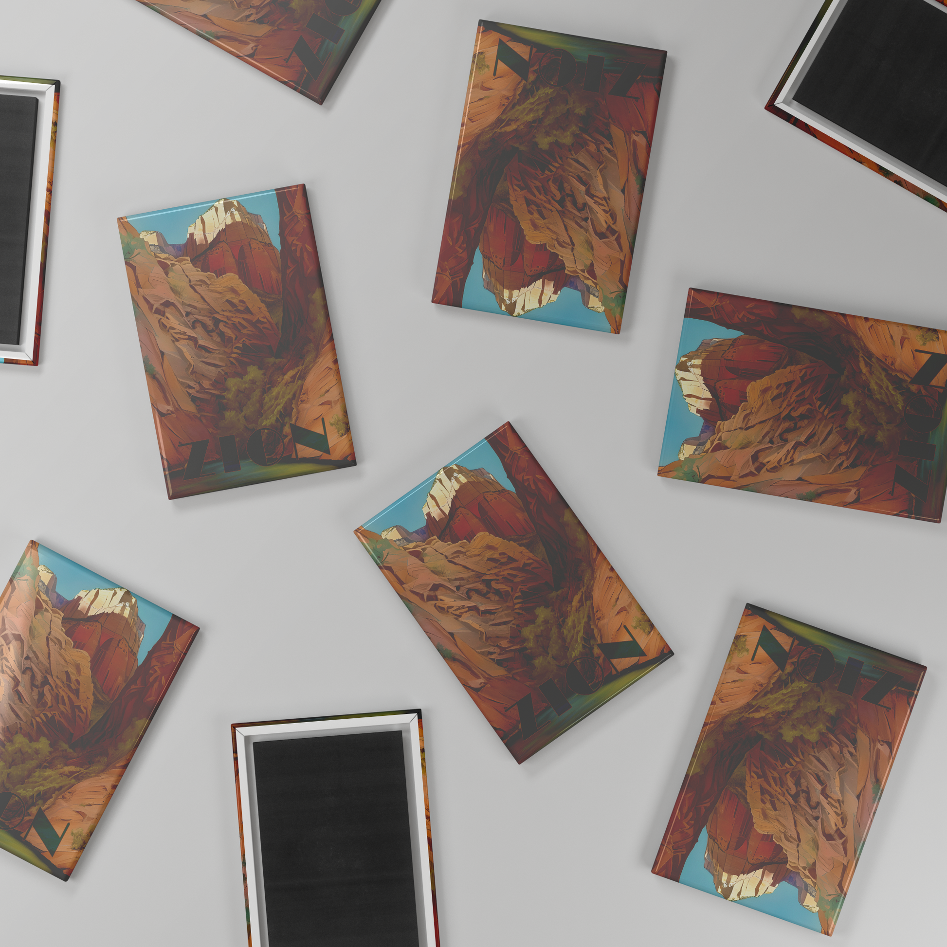 Zion_National_Park_Refrigerator_Magnets_RectangleButtonMagnet_V_Scatter_Mockup.png